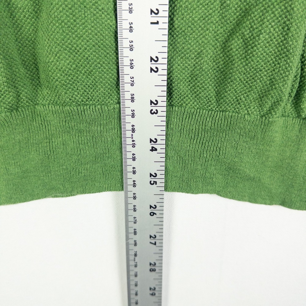 Brooks Brothers 346 Linen Quarter Zip Pullover Sweater Mens M Green Old Money Pr - Picture 5 of 6
